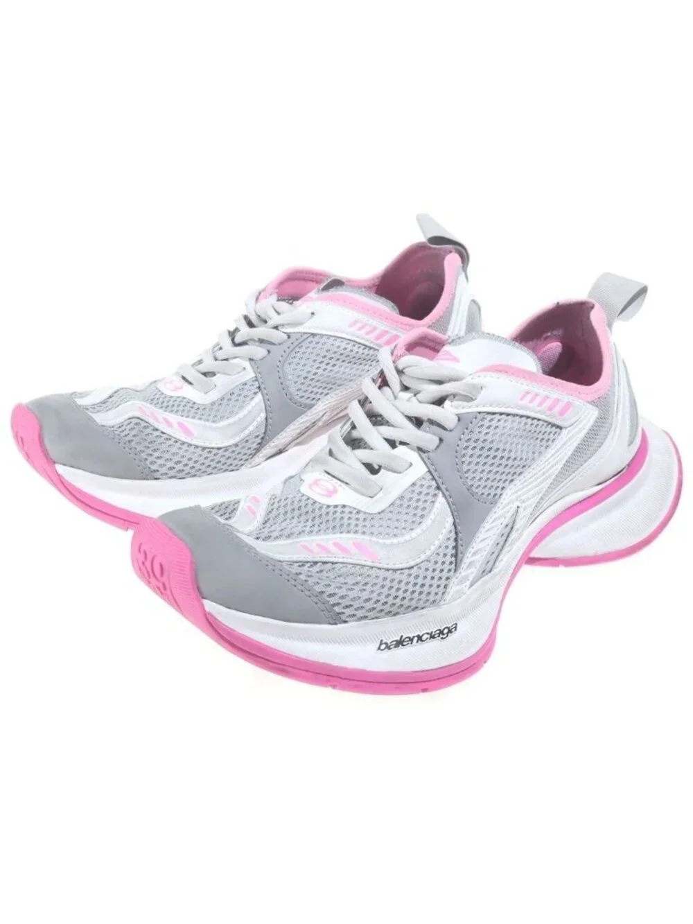 Balenciaga Circuit Sneaker Mesh Sneakers Gray Pink Us9